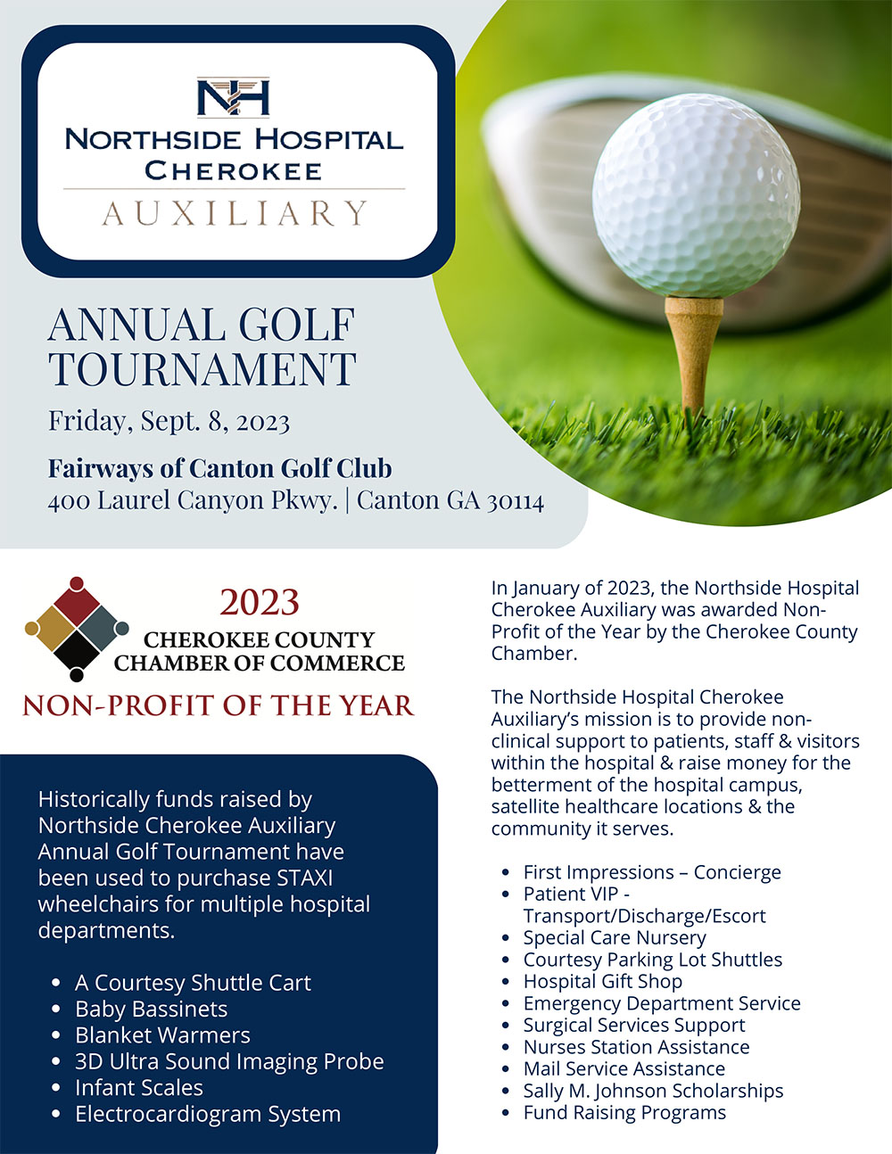 Golf Tournament flyer